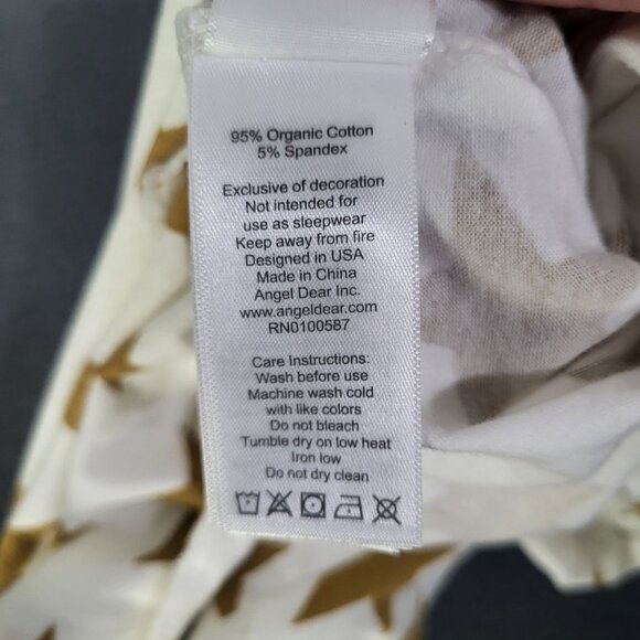 Angel Dear Baby Star Print Cotton Footless Romper Sleeper One Piece 18-24M - Picture 7 of 7